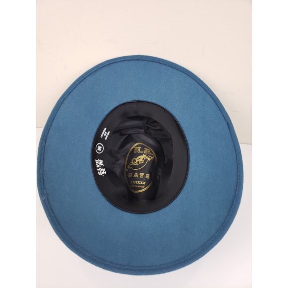 N.R. Hats 5 XXXXX Women’s Hat Size M Sombrero Mexico Cowgirl Floral Teal Fairy main image 6